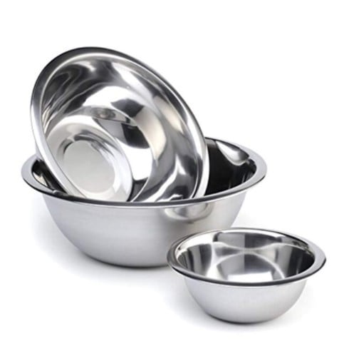 Conjunto de 3 Saladeiras Inox