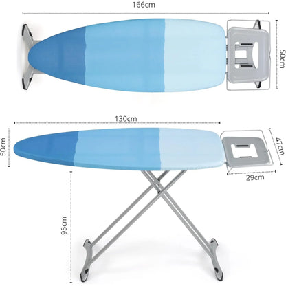 Tábua de passar premium ferro roupa grande dobrável centro de engomar profissional  - 130 x 47 cm