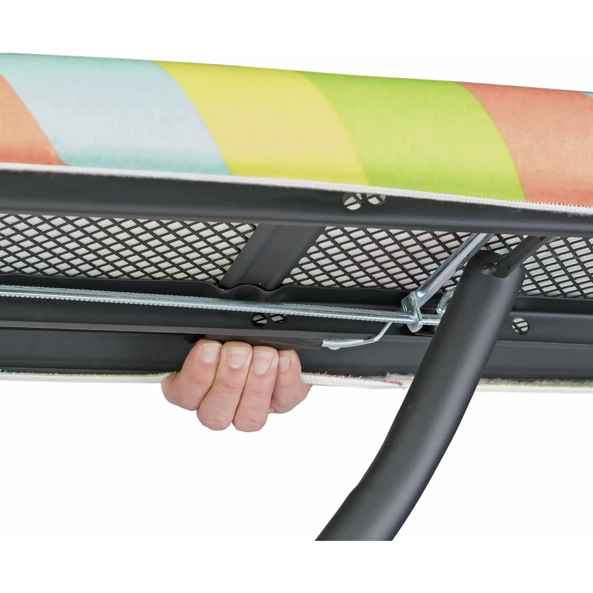 tábua de passar premium ferro roupa grande dobrável centro de engomar profissional  - 130 x 47 cm  – pormenor